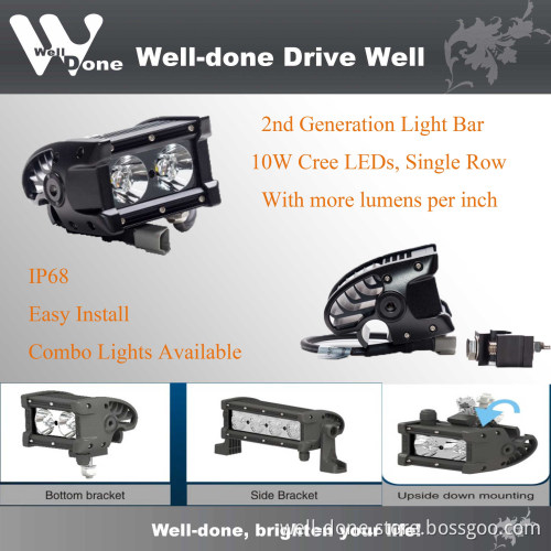 Powerful 10W CREE LED Offroad Driving Light Bar